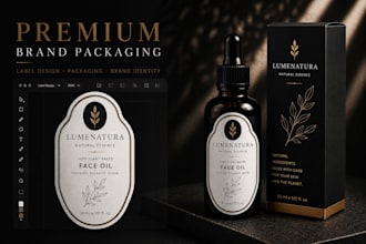 design luxury packaging and brand identity