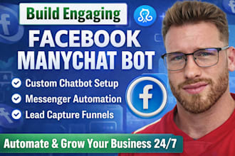build manychat bot develop facebook manychat automation for your business