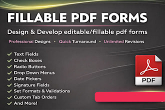 create fillable pdf form and design your pdf form