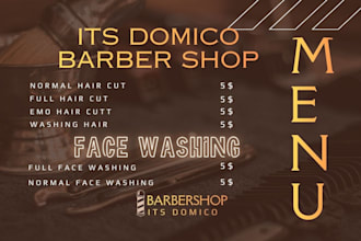 design a menu and thumbnail , video editing in cheap and budget friendly prices
