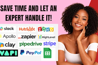 integrate zoho crm google sheet slack hubspot twilio zapier vapi ai automation