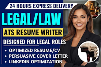 write legal, lawyer, attorney, paralegal, barrister, judge, litigator resume