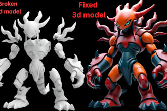 fix, scale, color, slice and optimize stl to 3mf print ready models 3d printing