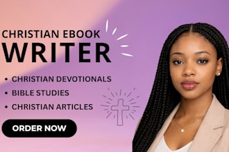 ghostwrite christian devotionals, bible studies, and ebooks