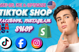 tiktok shop setup, tik tok dropshipping and tiktok affiliate shop marketing