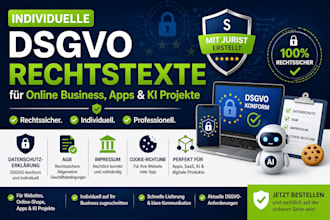 individuelle dsgvo rechtstexte fur online business apps ki projekte