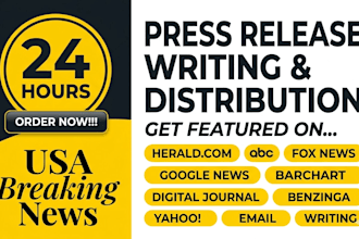 press release distribution, publish press release submit press release