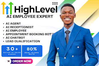 provide ai receptionist gohighlevel ai employee and lead qualification ai agent