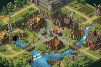 do 2d isometric tilemap pixel art tileset isometric pixel game asset