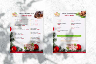design rate card price sheet menu card price list factsheet lead sheet checklist
