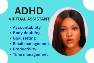 design adhd planner, productivity tracker and canva templates