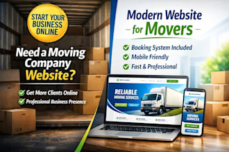design moving company website for professional movers