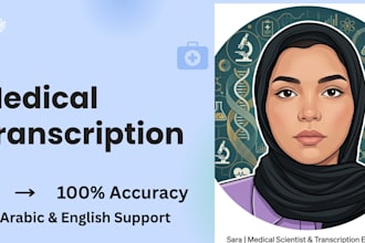 provide medical transcription and  research assistance