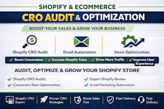 do shopify cro audit, shopify audit and boost conversions