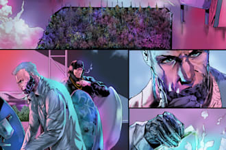 do comic book cover for you no ai