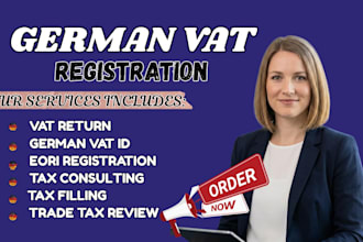 handle german tax filing, tax return, bookkeeping, income tax and elster
