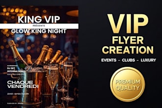 design a luxury and vip event flyer