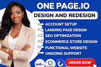 design wix website, landing page wix va web com one com onepage io