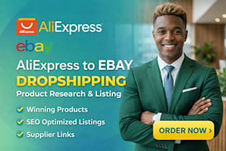 do aliexpress to ebay dropshipping product research and listing