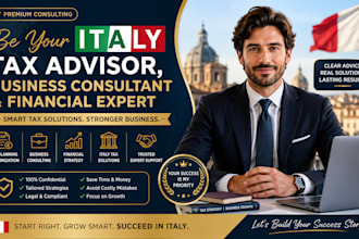 be italy tax advisor, business consultant and financial expert tax solution