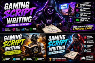 write engaging gaming youtube scripts
