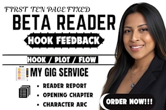 beta read your first 10 pages and fix your hook for readers