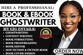 be non fiction ebook ghostwriter memoir novel ebook writer self help book writer
