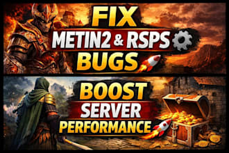 setup, fix or optimize performance for metin2 or rsps private servers