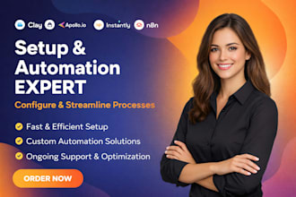 setup clay com apollo io hubspot instantly ai n8n ai agent