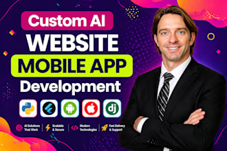 develop ai website, ai mobile app, ai agent, web app or full stack ai chatbot