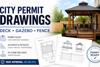 city permit architectural drawing pe stamp