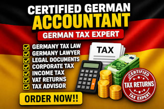 do german bookkeeping, german ttax filling, income tax, vat, tax refund