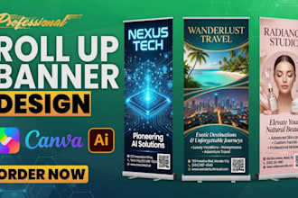 design rollup banner retractable signage pullup banner billboard pop up banner