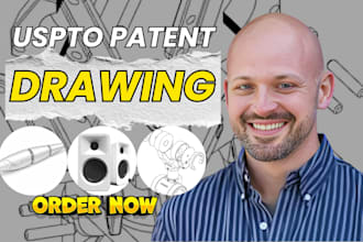 create uspto patent or utility drawing and illustration, technical drawing