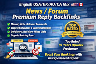 do manual forum reply backlinks, USA,UK,au,ca SEO boost