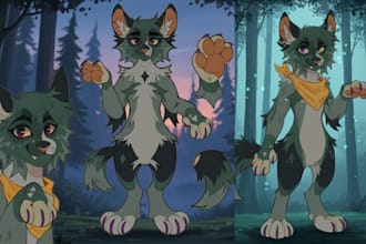 draw furry character fursona design furry oc design anthro character furry