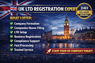 register UK ltd company, companies house formation and filing