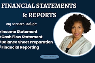 prepare financial statements, profit and loss, income statement, cash flow