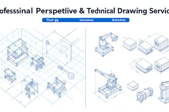 create professional perspective and technical drawings for you
