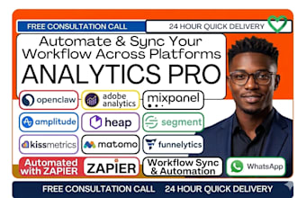 integrate openclaw adobe analytics mixpanel amplitude heap segment zapier automa