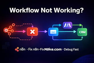 fix n8n workflow and make com automation errors fast debug n8n webhook API error