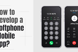 develop softphone app, linphone app, esim app, esim website, voip app text now