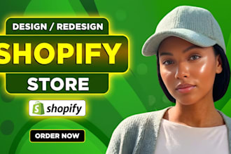 build shopify store, design and redesign shopify website customize shopify store