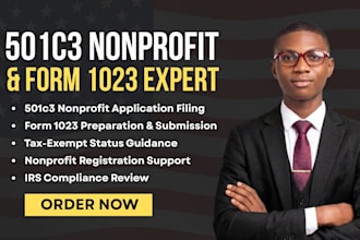 file your 501c3 nonprofit and irs form 1023 tax exempt approval fast