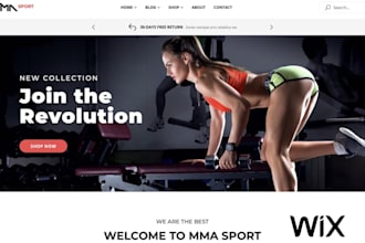 build wix fitness website workout program yoga instructor membership website