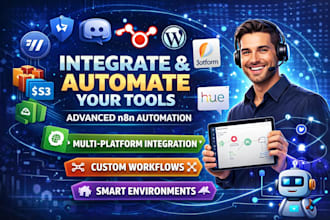integrate discord n8n s3 wordpress jotform philips hue n8n wise freshdesk n8n