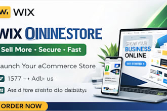 build wix ecommerce store or online shop with gateway setup