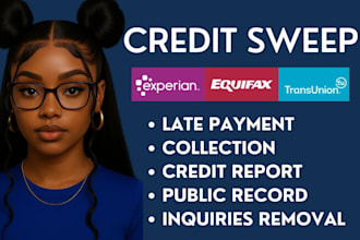 remove all negative items from your report in 48hrs charge off late payment