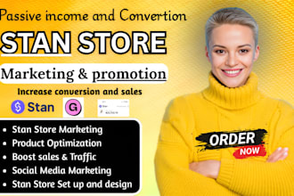 do stan store marketing , stan store promotion and sales funnel