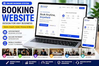 create booking website with online appointment system website